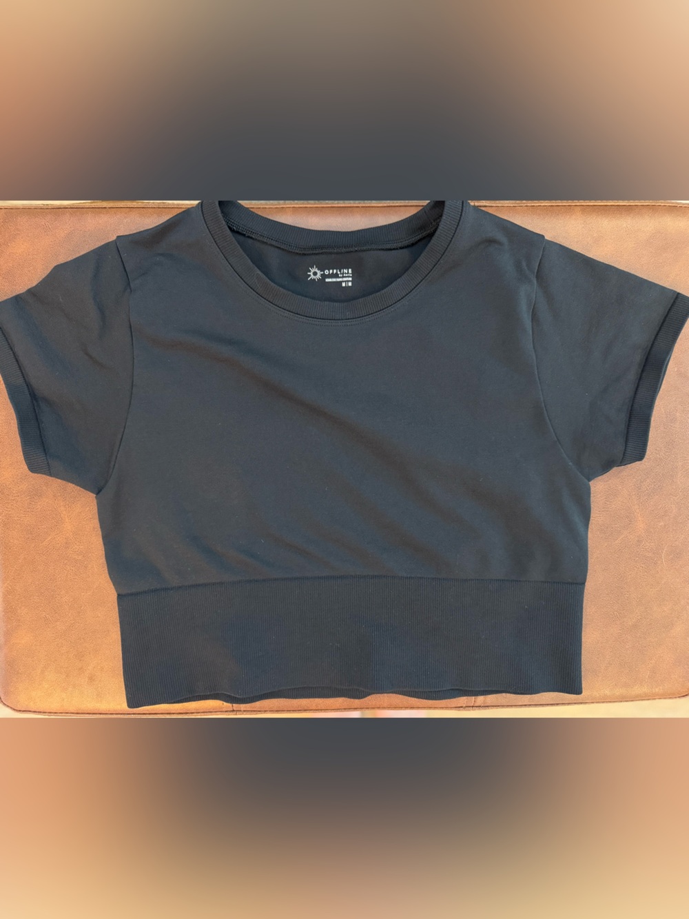 OFFLINE Black cropped Top